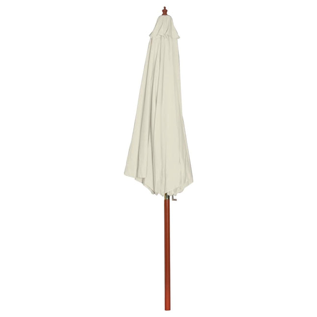 parasol 300x258 cm sandhvid