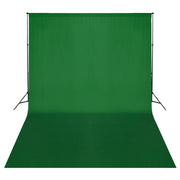stativsystem til fotobaggrund 500 x 300 cm grøn