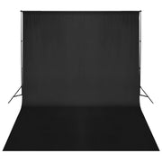 stativsystem til fotobaggrund 500 x 300 cm sort