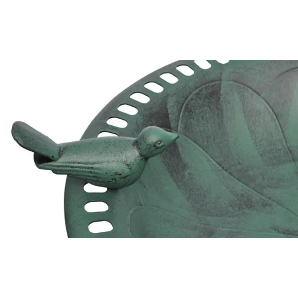 fuglebad med dekorationsfugl