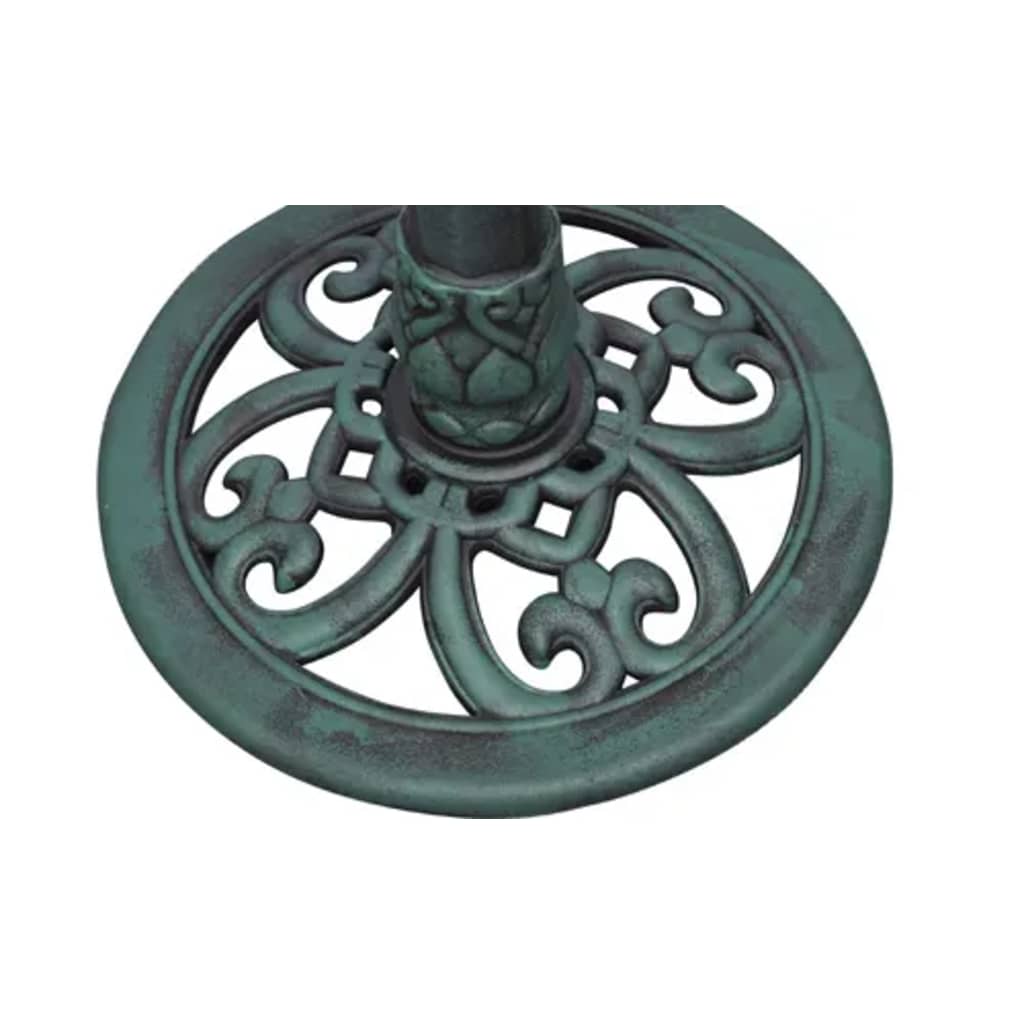 fuglebad med dekorationsfugl