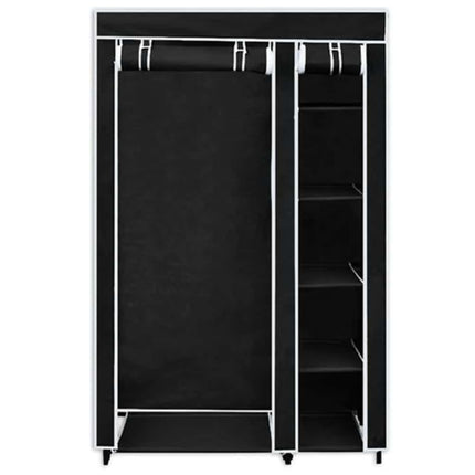 foldeklædeskab 110 x 45 x 175 cm sort