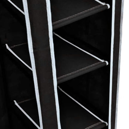 foldeklædeskab 110 x 45 x 175 cm sort