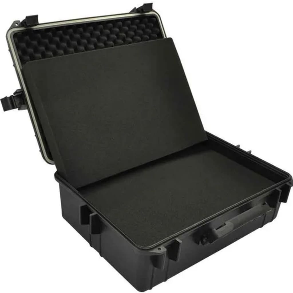 hard-case transporttaske med skum 35 L sort