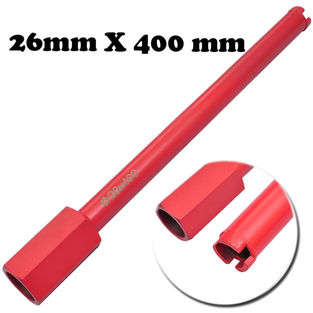 Core boring diamant 26x400 mm