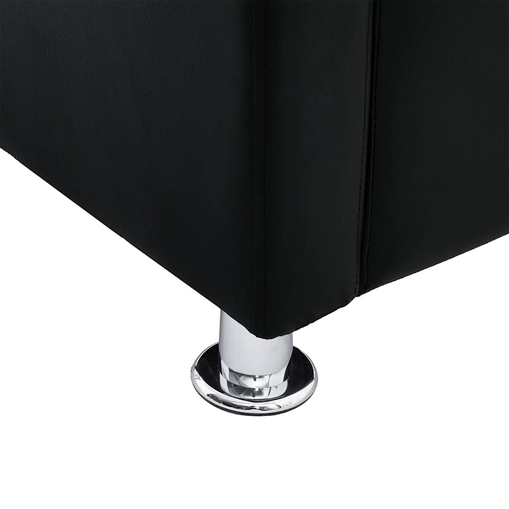 lænestol kunstlæder sort