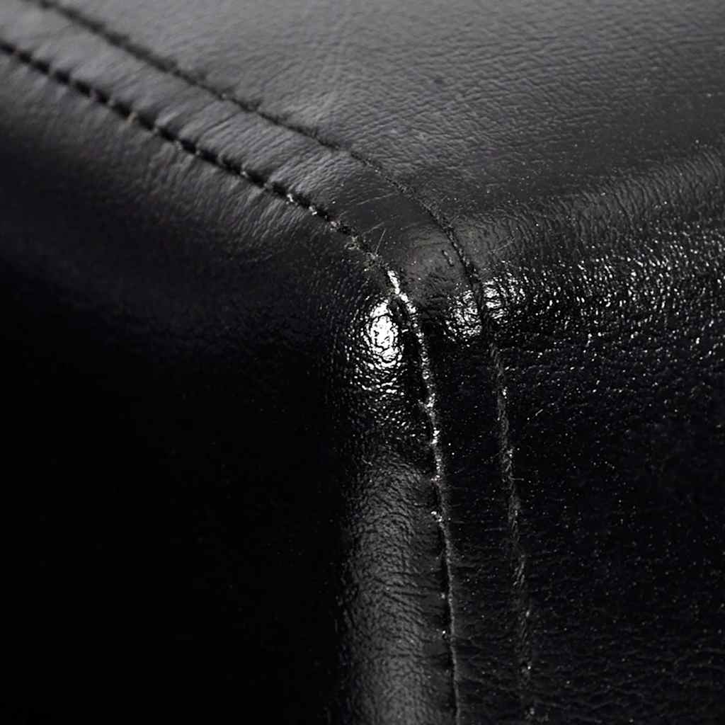 lænestol kunstlæder sort