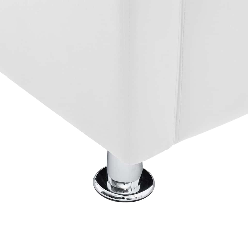 lænestol kunstlæder hvid