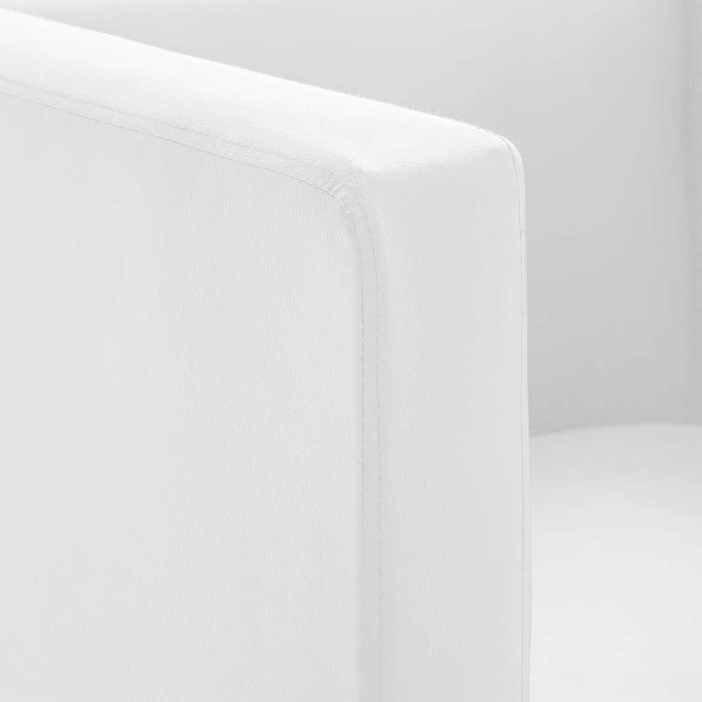 lænestol kunstlæder hvid