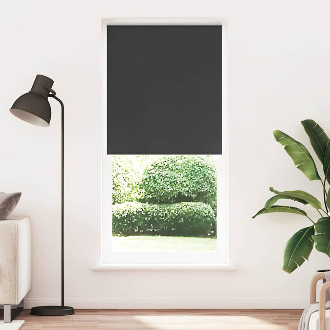 rullegardin mørklægning 124,4x230 cm stofbredde 120 cm sort