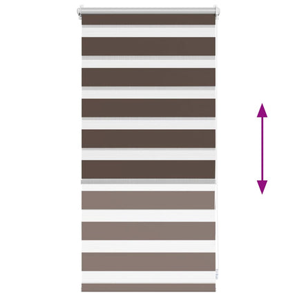 zebragardin 40,9x100 cm stofbredde 36,7 cm kaffe