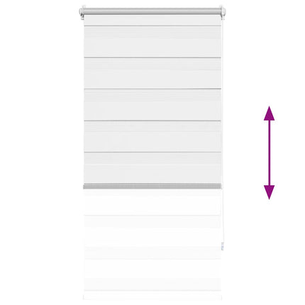 zebragardin 60,9x120 cm stofbredde 56,7 cm hvid