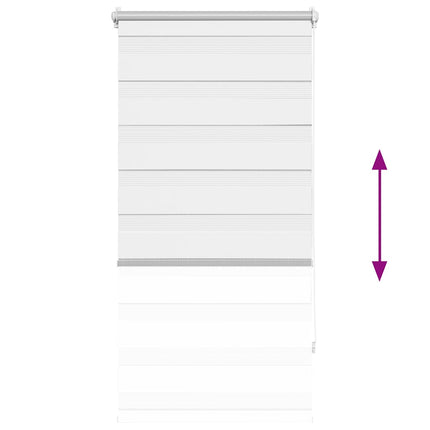 zebragardin 80,9x150 cm stofbredde 76,7 cm hvid