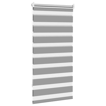zebragardin 80,9x150 cm stofbredde 76,7 cm grå
