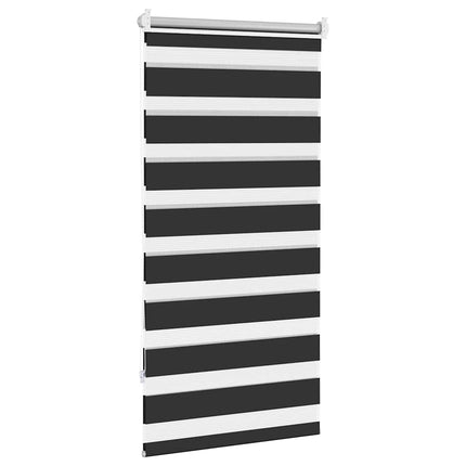 zebragardin 80,9x150 cm stofbredde 76,7 cm sort
