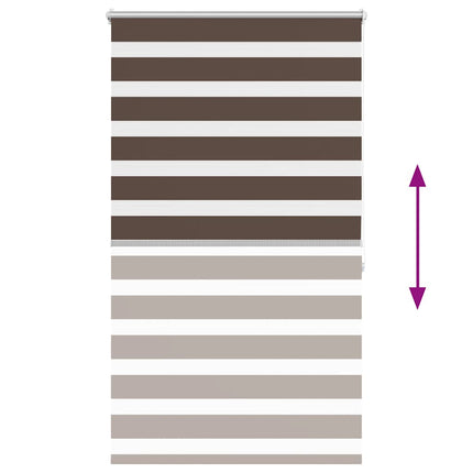 zebragardin 80,9x175 cm stofbredde 76,7 cm kaffe