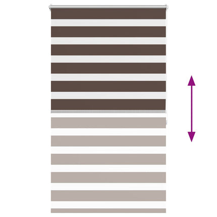zebragardin 100,9x175 cm stofbredde 96,7 cm kaffegrøn