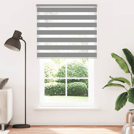 zebragardin 120,9x230 cm stofbredde 116,7 cm grå