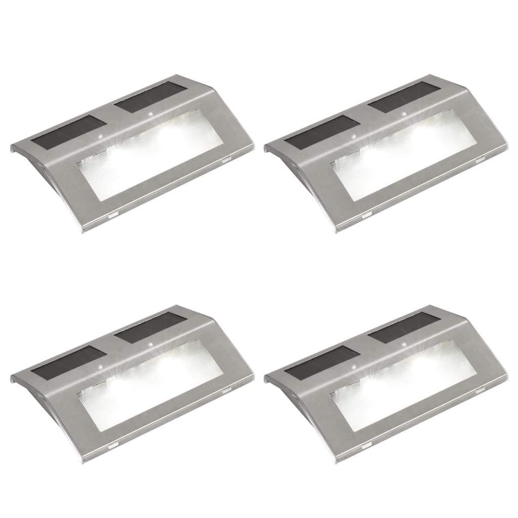 4 x trappelampe med solceller billede