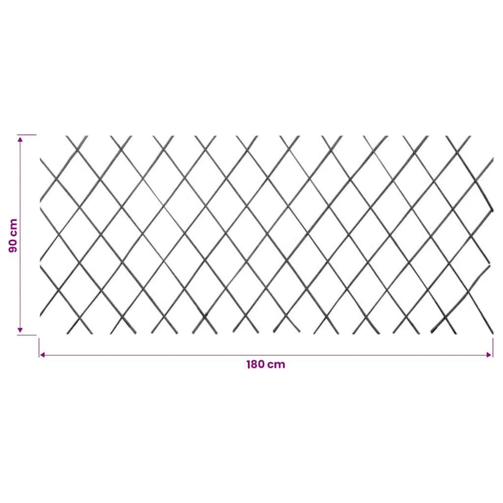 pilehegn med espalier 5 stk. 180 x 90 cm