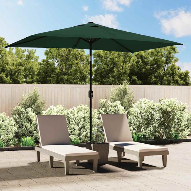 parasol 200x300 cm rektangulær grøn