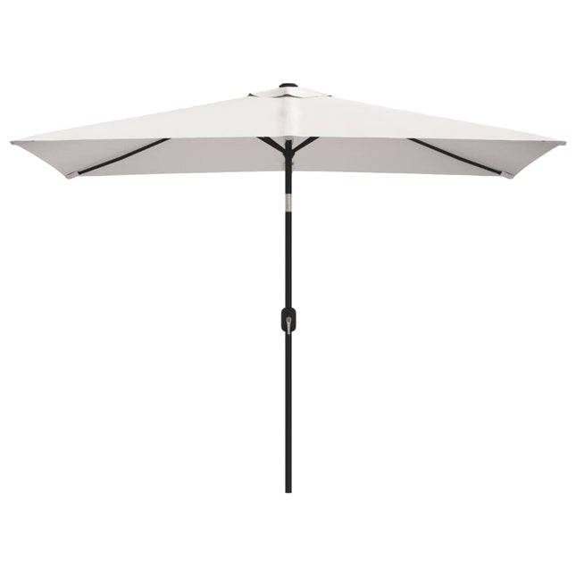 parasol 200x300 cm rektangulær sandhvid