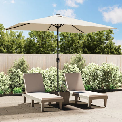 parasol 200x300 cm rektangulær sandhvid