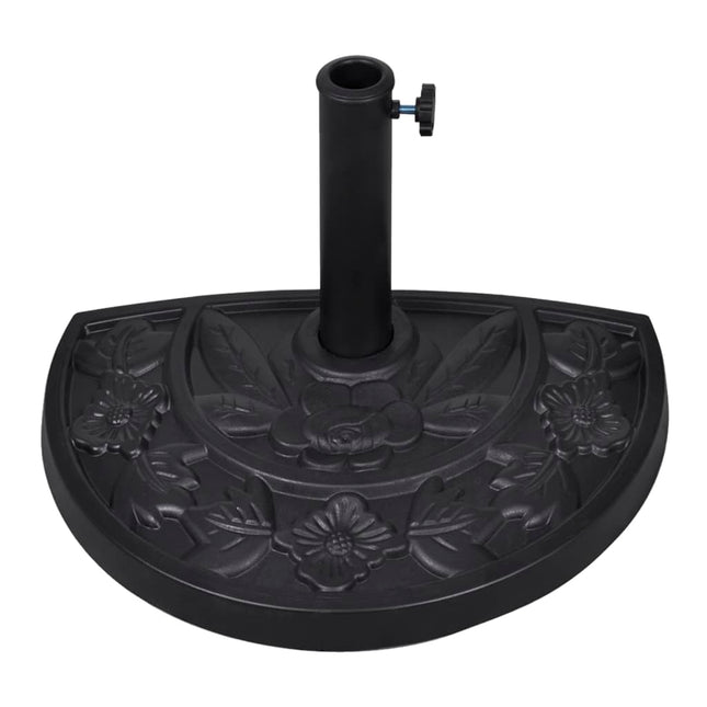 halvrund parasolfod resin