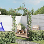 havebue med spydspidsdesign mørkegrøn