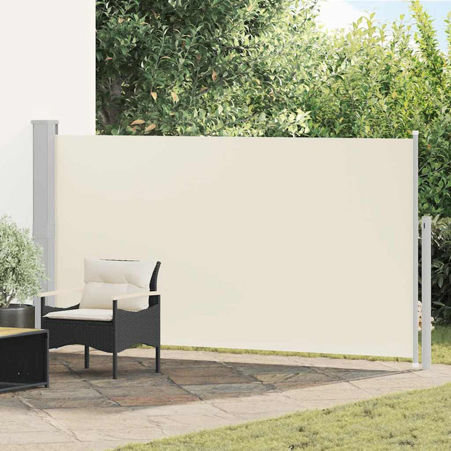 sidemarkise til terrasse 160x300 cm cremefarvet