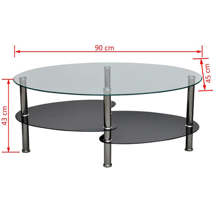 sofabord i eksklusivt design sort