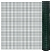 hønsenet galvaniseret stål med PVC-belægning 10 x 1 m grøn