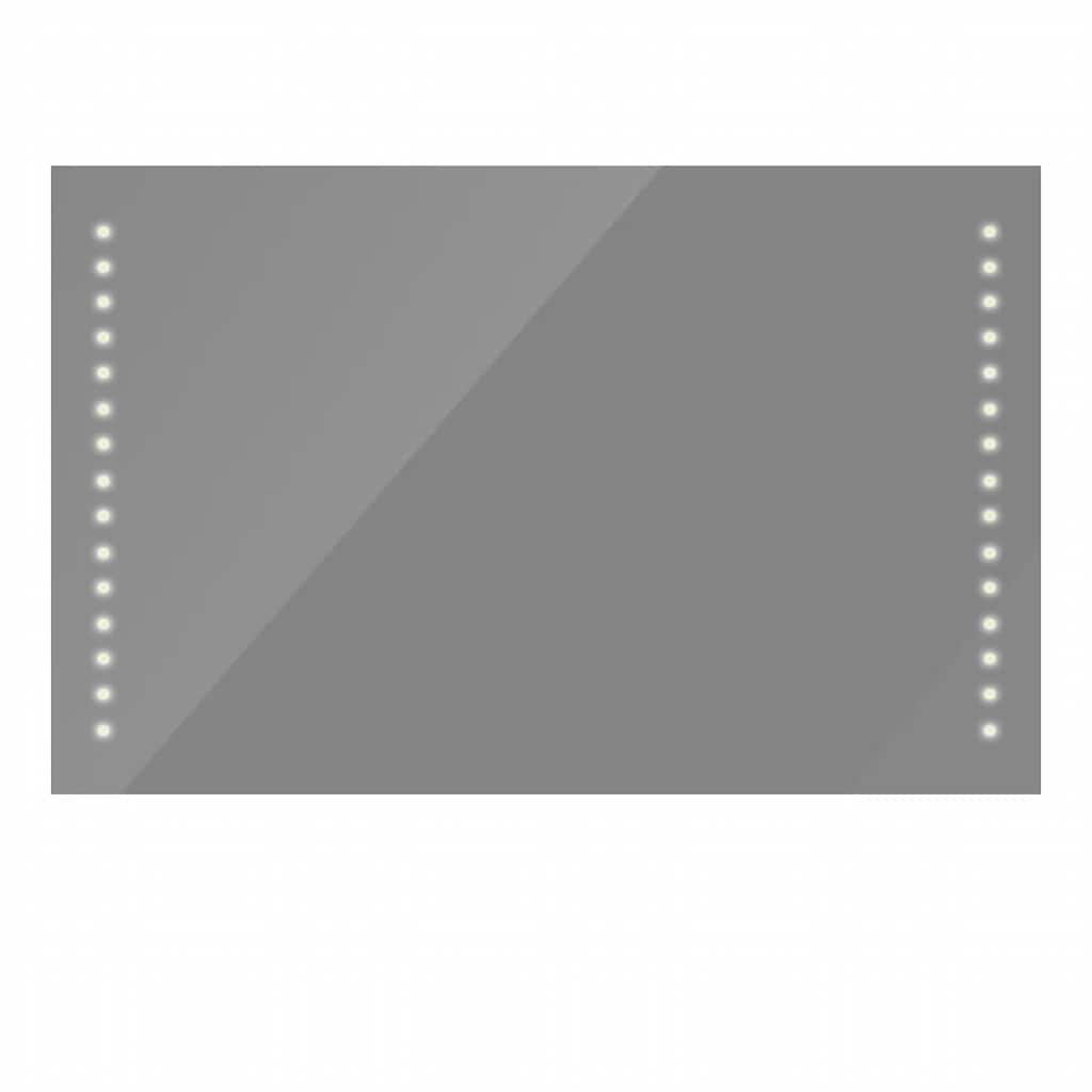 badeværelsesspejl med LED-lys til væggen 100 x 60 cm (L x H)