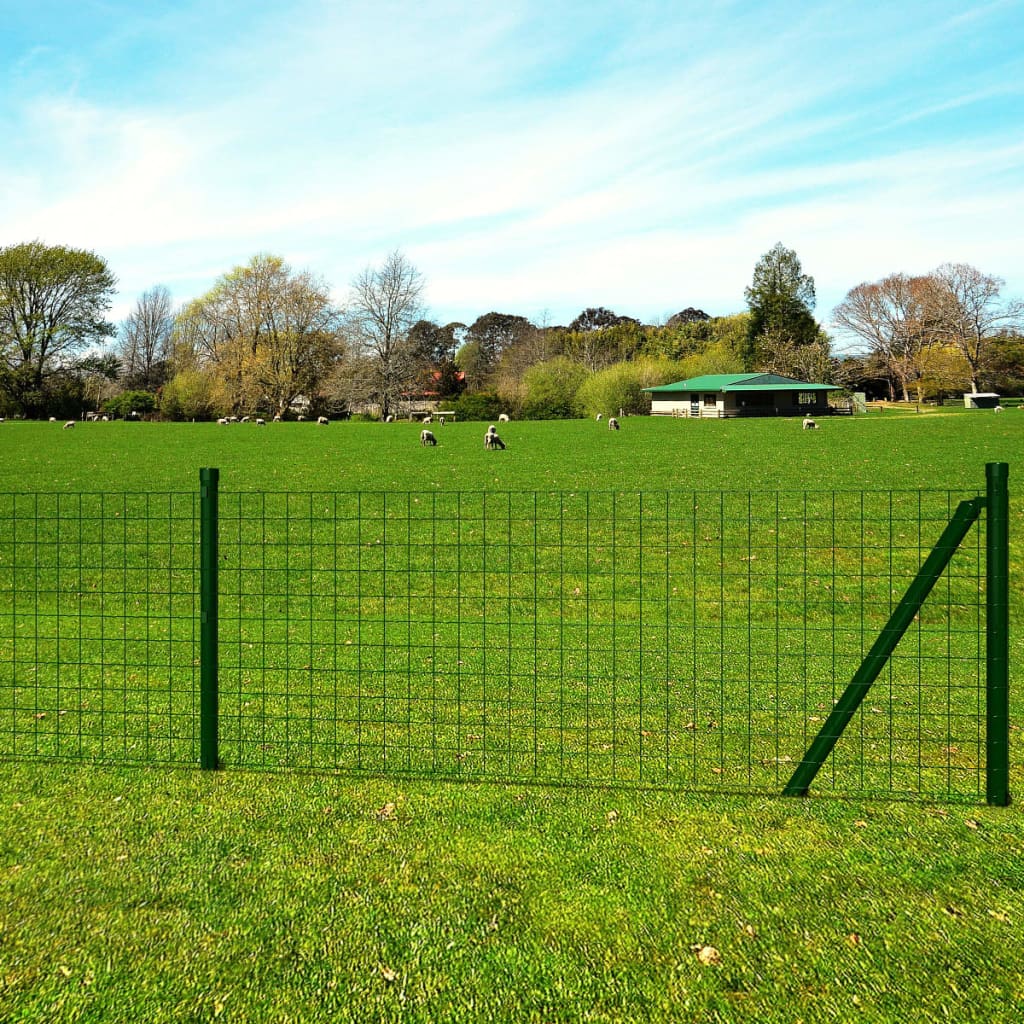 eurohegn 10x0,8 m stål grøn