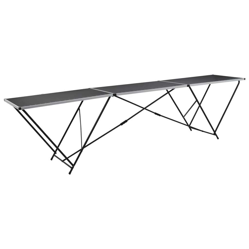 klapbord til tapetsering MDF og aluminium 300x60x78 cm