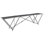 klapbord til tapetsering MDF og aluminium 300x60x78 cm
