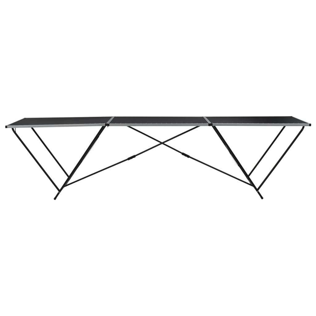 klapbord til tapetsering MDF og aluminium 300x60x78 cm