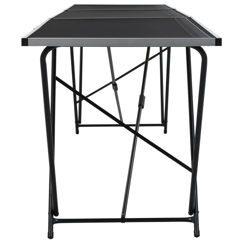 klapbord til tapetsering MDF og aluminium 300x60x78 cm