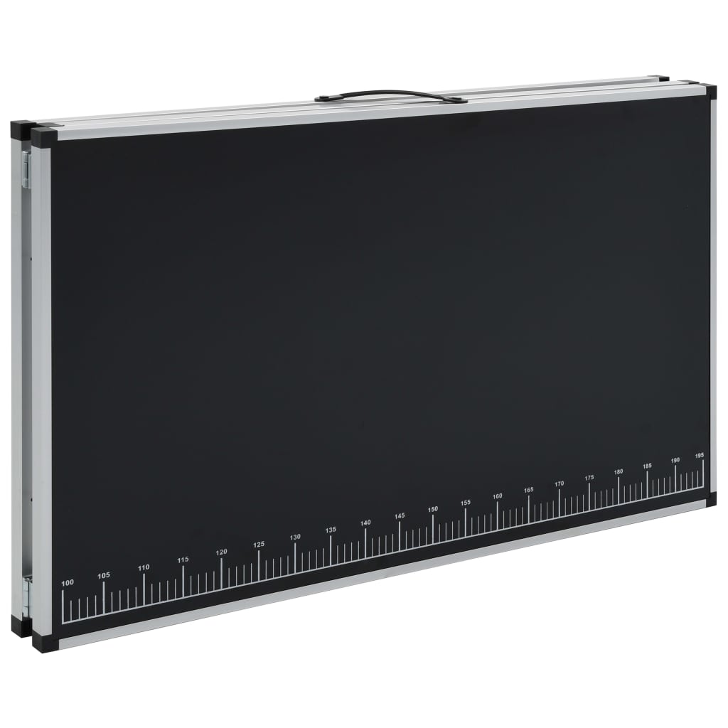 klapbord til tapetsering MDF og aluminium 300x60x78 cm