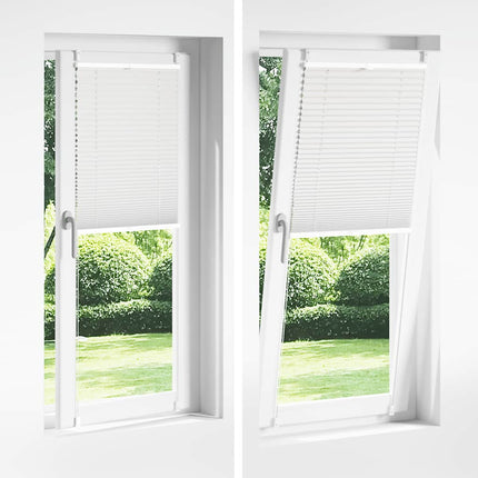 Plisserede blinde 40x125 cm hvid