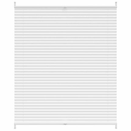 Plisseret blind 100x125 cm hvid