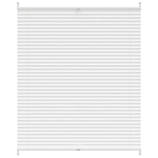 Plisseret blind 100x125 cm hvid