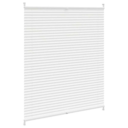 Plisseret blind 100x125 cm hvid