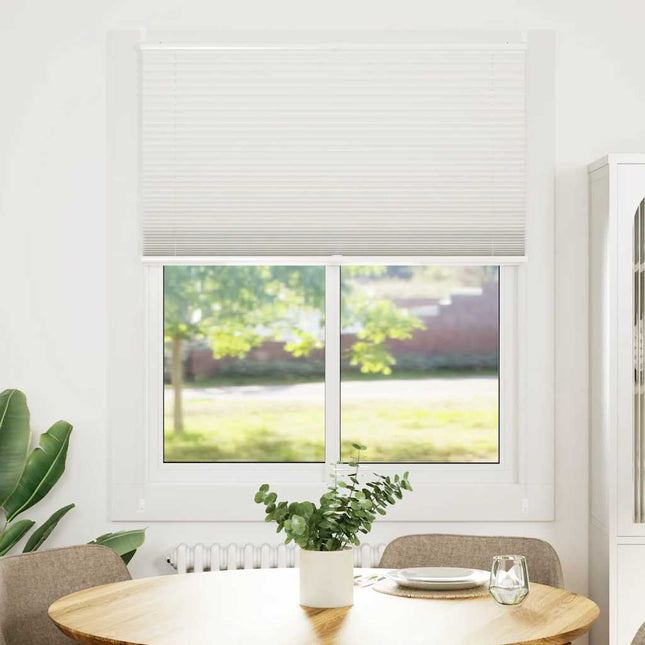 Plisseret blind 100x125 cm hvid