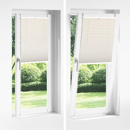 Plisseret blind 60x100 cm creme