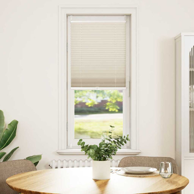 Plisseret blind 60x100 cm creme