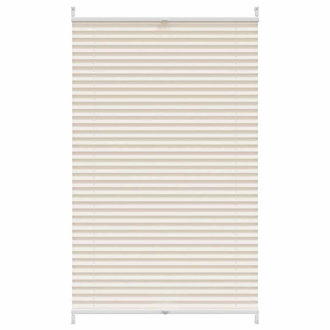 Plisseret blind 70x125 cm creme