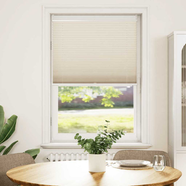 Plisseret blind 70x125 cm creme