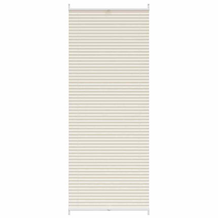 Plisseret blind 70x200 cm creme