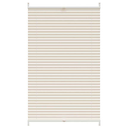plisségardin 90x100 cm cremefarvet
